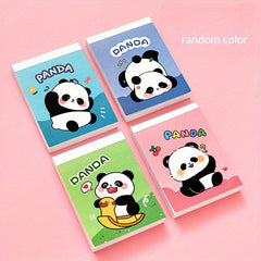 4pcs Cartoon Panda Sticky Note Book Random Student 240 Sheets