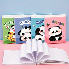 4pcs Cartoon Panda Sticky Note Book Random Student 240 Sheets