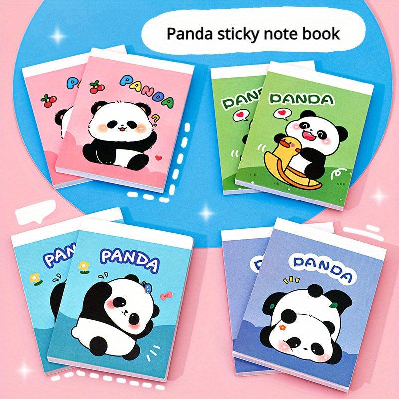 4pcs Cartoon Panda Sticky Note Book Random Student 240 Sheets