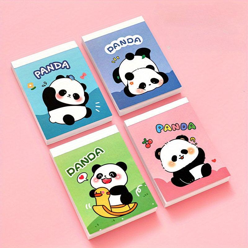 4pcs Cartoon Panda Sticky Note Book Random Student 240 Sheets