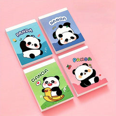 4pcs Cartoon Panda Sticky Note Book Random Student 240 Sheets