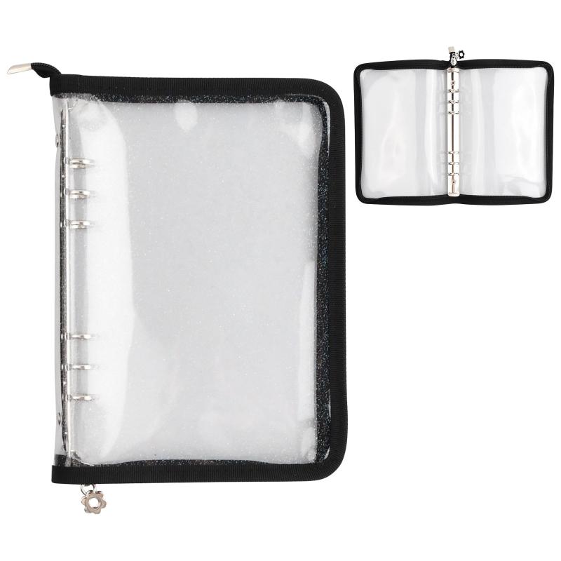 A5 Clear Zipped Binder Cover Waterproof PVC Ring Binder Protectors