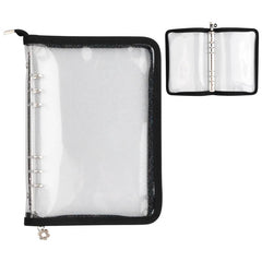 A5 Clear Zipped Binder Cover Waterproof PVC Ring Binder Protectors