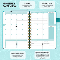 Regolden Book Daily Goal Undated Planner