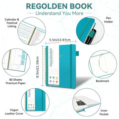 Regolden Book Daily Goal Undated Planner