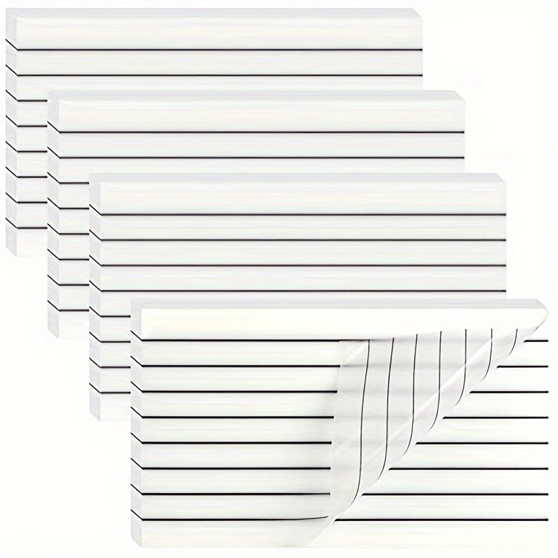 4 Transparent Sticky Note Pads Self Adhesive School Office Supplies