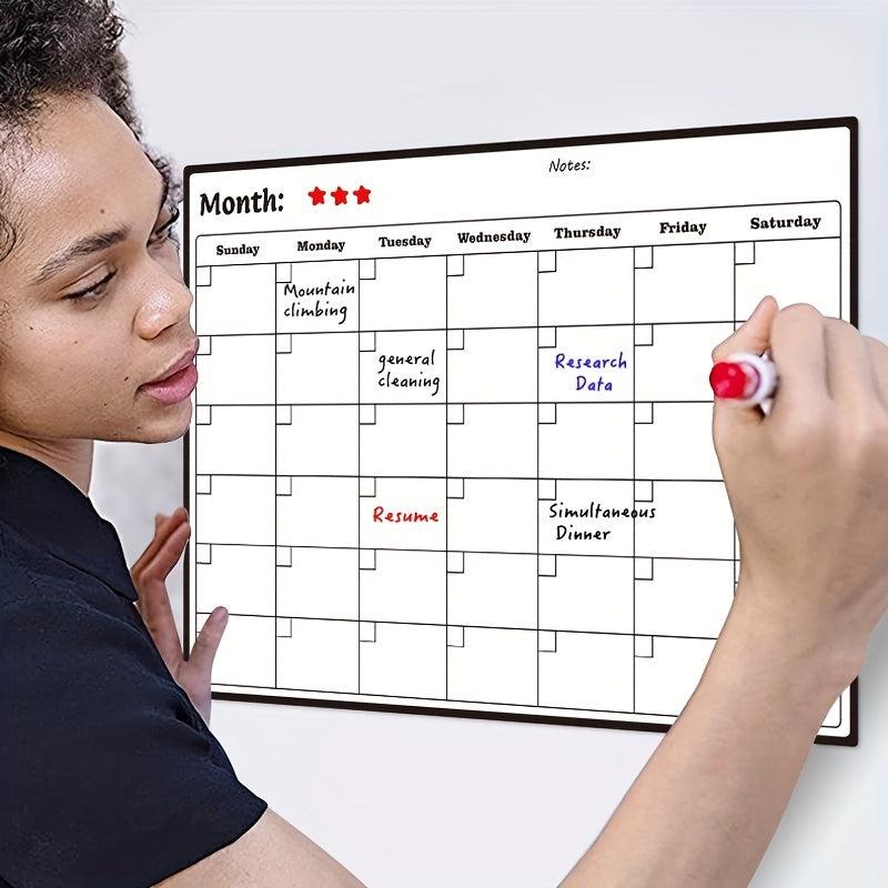 Set of 10 Refrigerator Calendar Magnetic Dry Erase Whiteboard