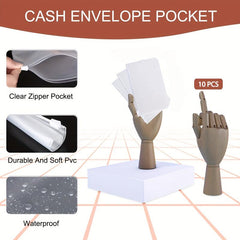 Budget Binder With Zipper Envelopes Money Organizer A6 Binder