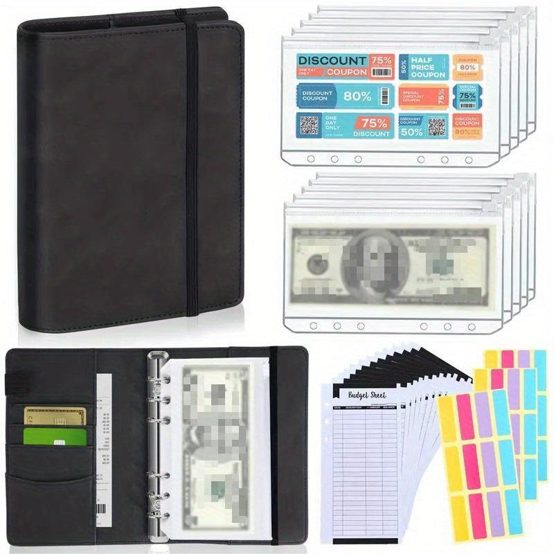 Budget Binder With Zipper Envelopes Money Organizer A6 Binder