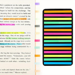 Thin Transparent Index Stickers 40 Classification Labels Morandi Convenience