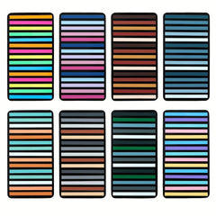 Thin Transparent Index Stickers 40 Classification Labels Morandi Convenience