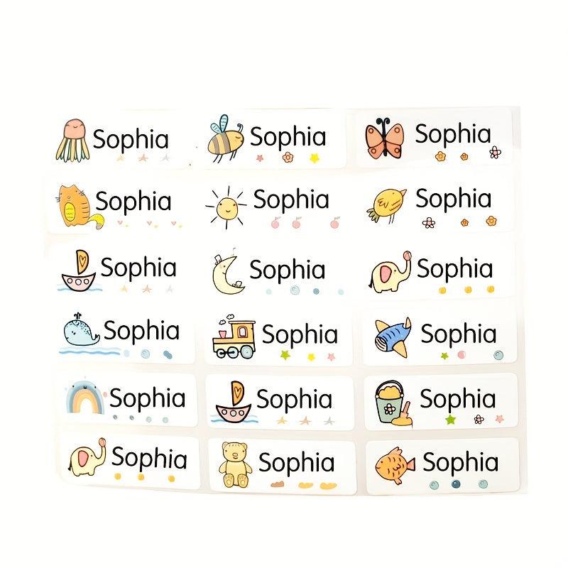 Waterproof Students' Name Stickers, Self-adhesive Magic, Garden Supplies
