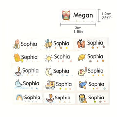 Waterproof Students' Name Stickers, Self-adhesive Magic, Garden Supplies
