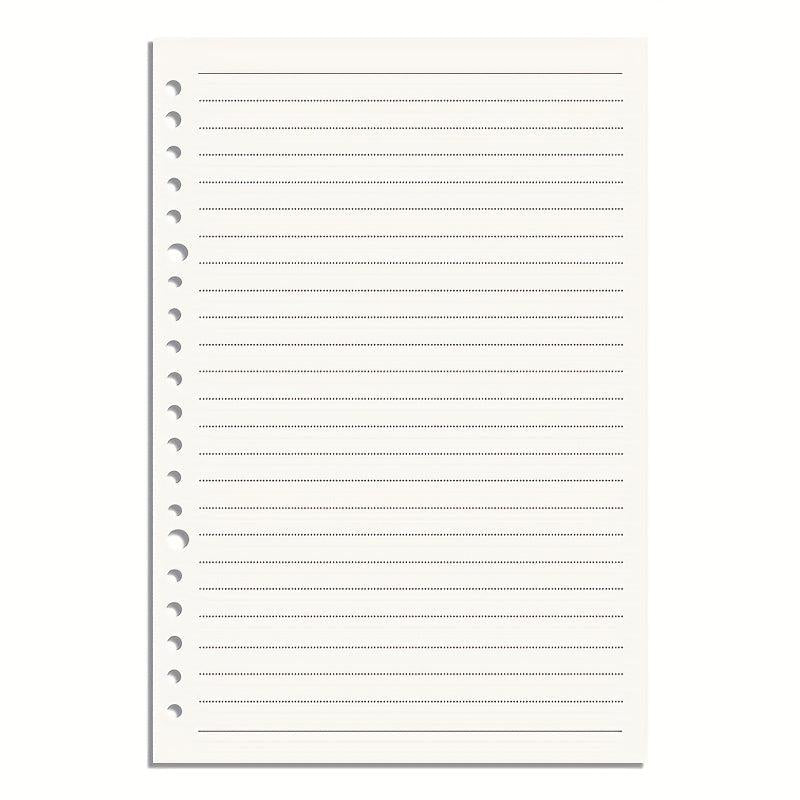 60pcs Loose Leaf Paper Refill A5 B5 Replacement Core