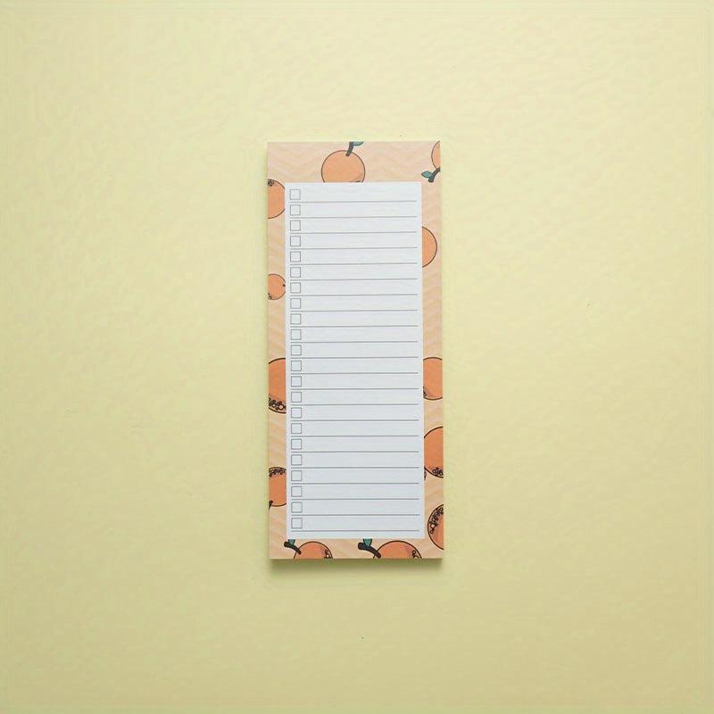 50 Colorful Fruit Magnetic Notepads for Lists & Reminders