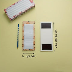 50 Colorful Fruit Magnetic Notepads for Lists & Reminders