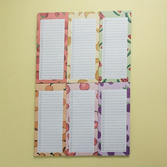 50 Colorful Fruit Magnetic Notepads for Lists & Reminders