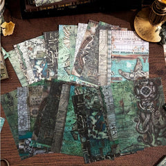 20 Sheets Dual Material Mechanical Theme Scrapbooking Paper