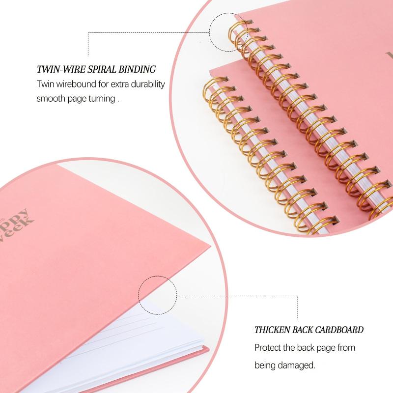 Undated Hourly Daily Planner To Do List Notebook Schedule & Habit Tracker