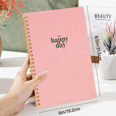 Undated Hourly Daily Planner To Do List Notebook Schedule & Habit Tracker