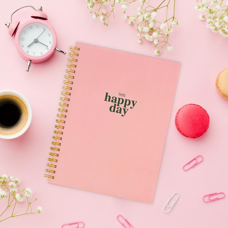 Undated Hourly Daily Planner To Do List Notebook Schedule & Habit Tracker