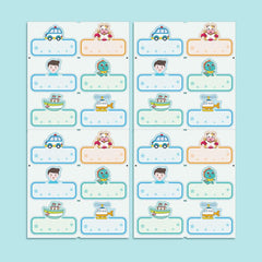 Personalized Sewing Labels for Students' Clothes - 48pcs, Machine Washable
