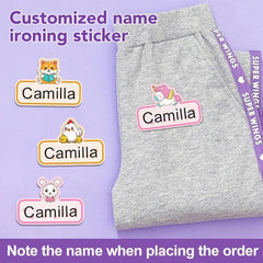 Personalized Sewing Labels for Students' Clothes - 48pcs, Machine Washable