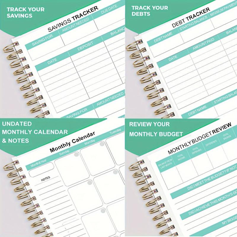 Budget Planner Monthly Organizer Notebook - Expense Tracker A5 Undated