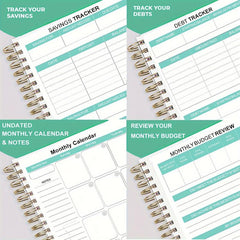 Budget Planner Monthly Organizer Notebook - Expense Tracker A5 Undated