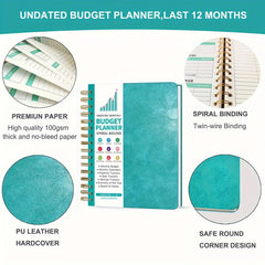 Budget Planner Monthly Organizer Notebook - Expense Tracker A5 Undated