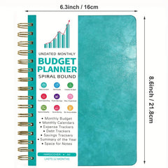 Budget Planner Monthly Organizer Notebook - Expense Tracker A5 Undated
