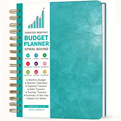 Budget Planner Monthly Organizer Notebook - Expense Tracker A5 Undated