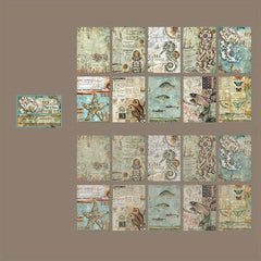 20 Sheets Vintage Scrapbook Paper & Supplies for Junk Journal