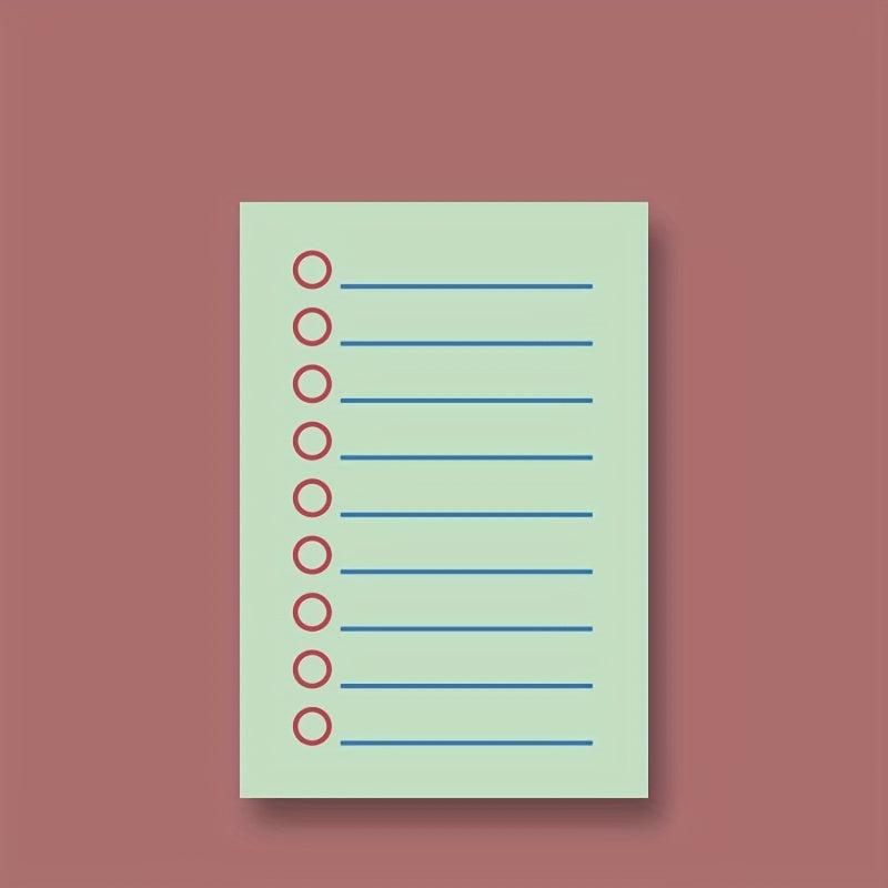 Thick Line Sticky Notes 60 Sheets Sticky Note Paper Cartoon Student Notepad