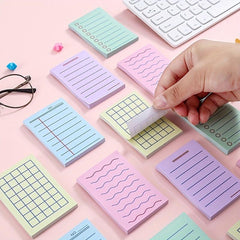 Thick Line Sticky Notes 60 Sheets Sticky Note Paper Cartoon Student Notepad