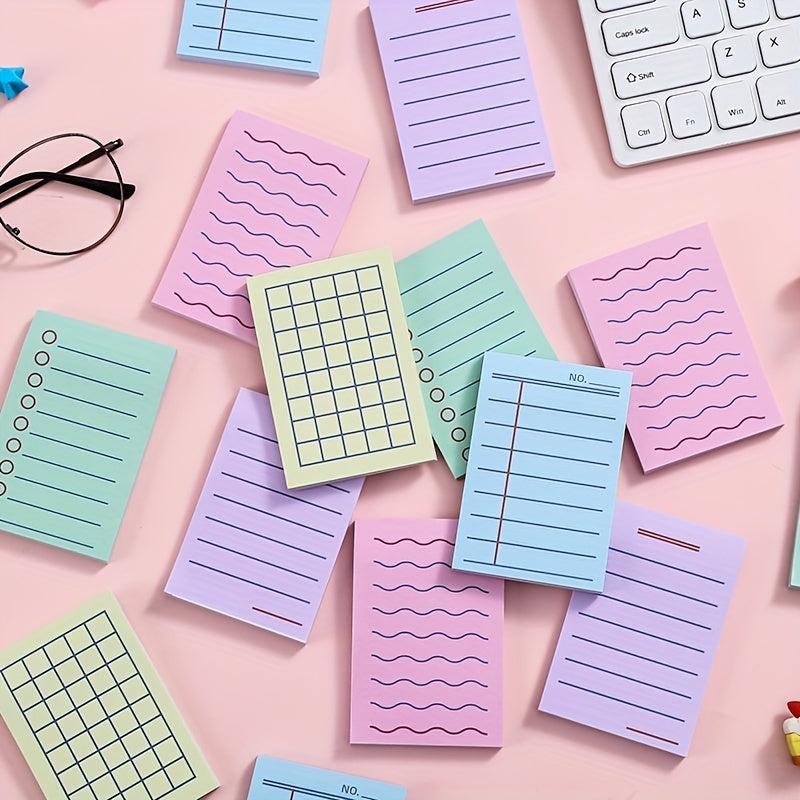 Thick Line Sticky Notes 60 Sheets Sticky Note Paper Cartoon Student Notepad