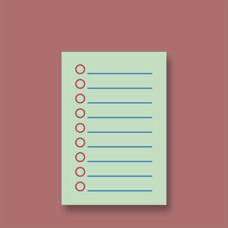 Thick Line Sticky Notes 60 Sheets Sticky Note Paper Cartoon Student Notepad
