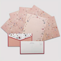 Stationery Paper Set 9 Piece Set - 6 Lined Sheets & 3 Envelopes
