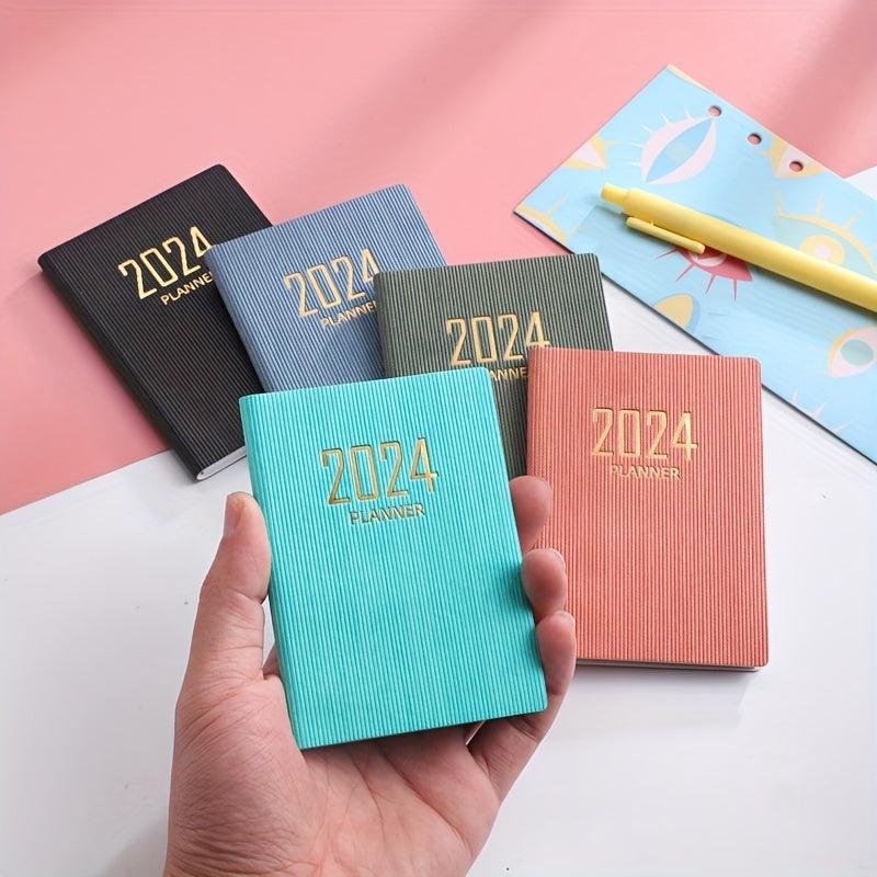 English Schedule Book A7 Daily Planner Notebook