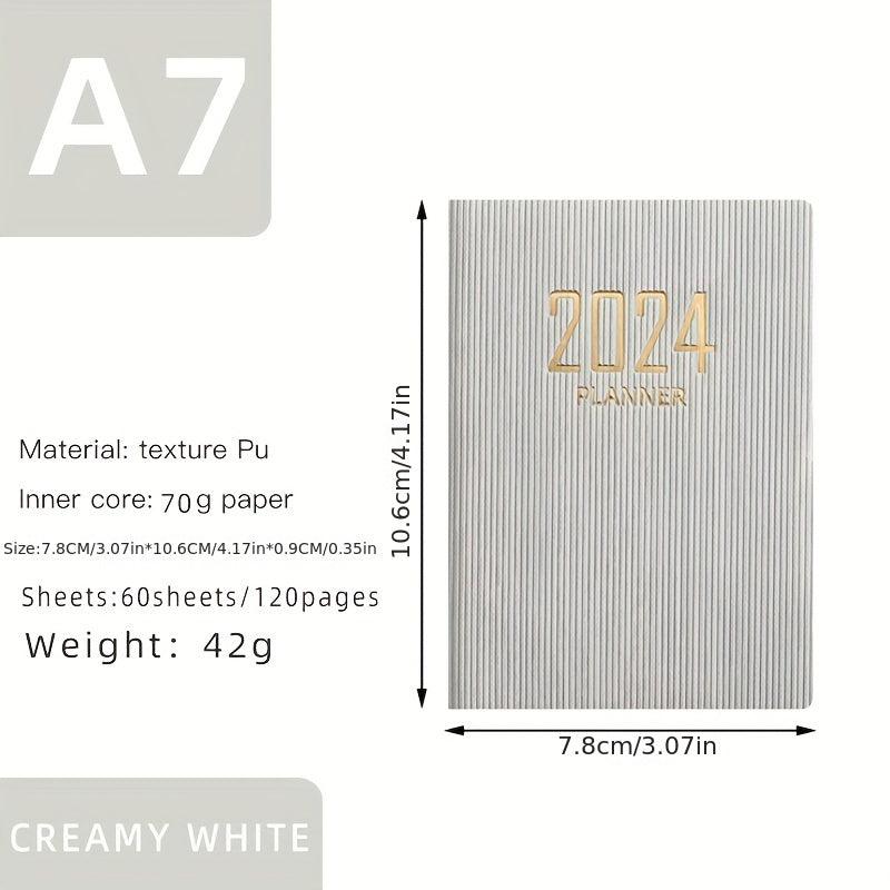 English Schedule Book A7 Daily Planner Notebook