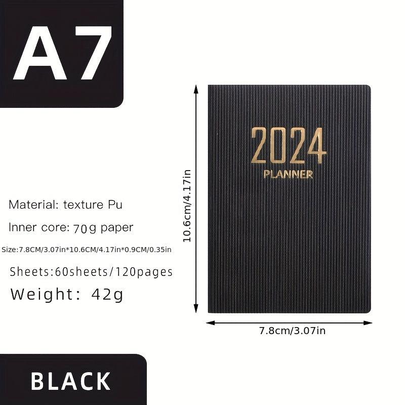 English Schedule Book A7 Daily Planner Notebook