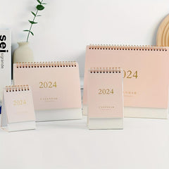 Pink Stamping Desk Calendar - Minimalist and Fresh
