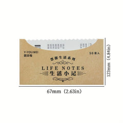 30pcs Vintage Style Bill Paper for Scrapbooking DIY Stationery School Supplies