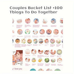 100 Dating Things For Couple Scratching Poster Random Event Romantic Dating Gift
