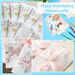90pcs Vellum Jackets 5x7 Invitations Translucent Paper Envelope Liners