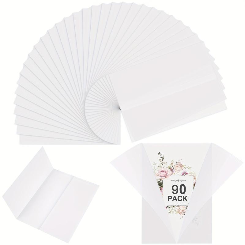 90pcs Vellum Jackets 5x7 Invitations Translucent Paper Envelope Liners