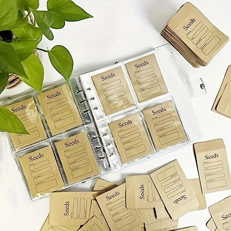 Seed Storage Organizer Bag + 50 Resealable Seed Envelopes