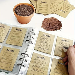 Seed Storage Organizer Bag + 50 Resealable Seed Envelopes