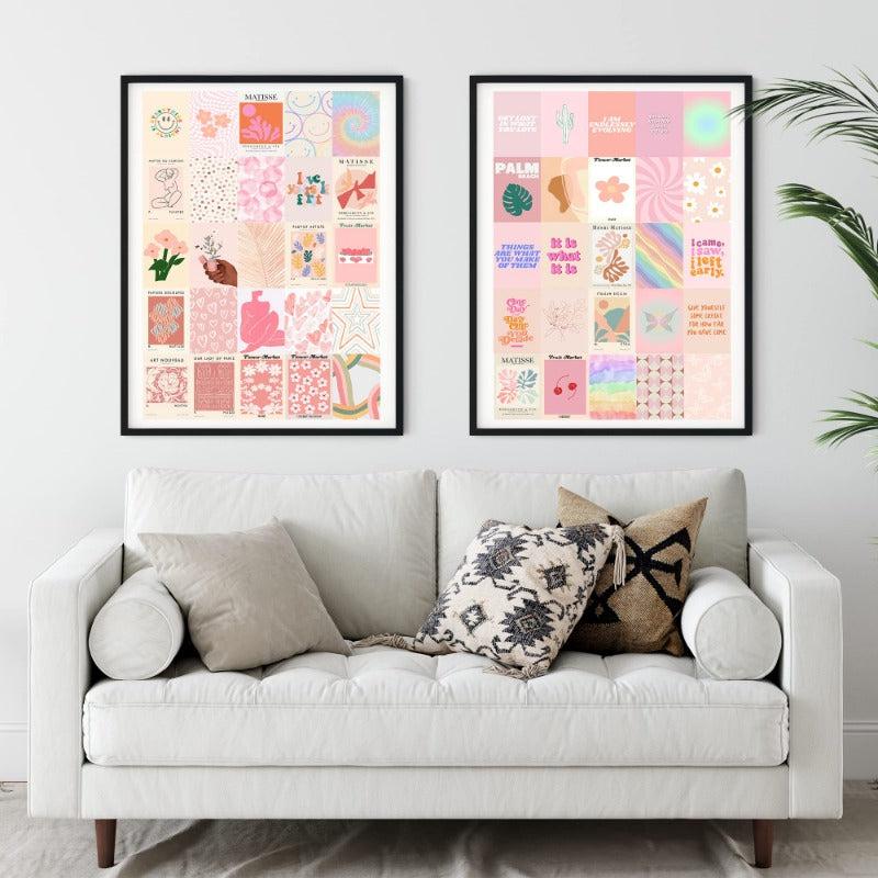 50pcs Double Sides Wall Decor Collage Kit Prints For Bedroom Wall Decor Posters