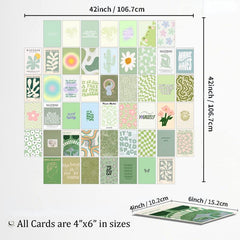 50pcs Double Sides Wall Decor Collage Kit Prints For Bedroom Wall Decor Posters